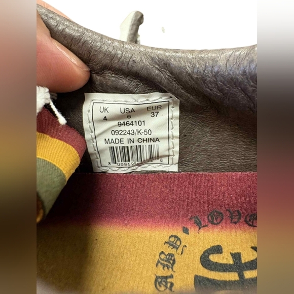 L.A.M.B Gwen Stefani Royal Elastic Distressed White Sneakers US Size 6 EUC - Picture 7 of 7